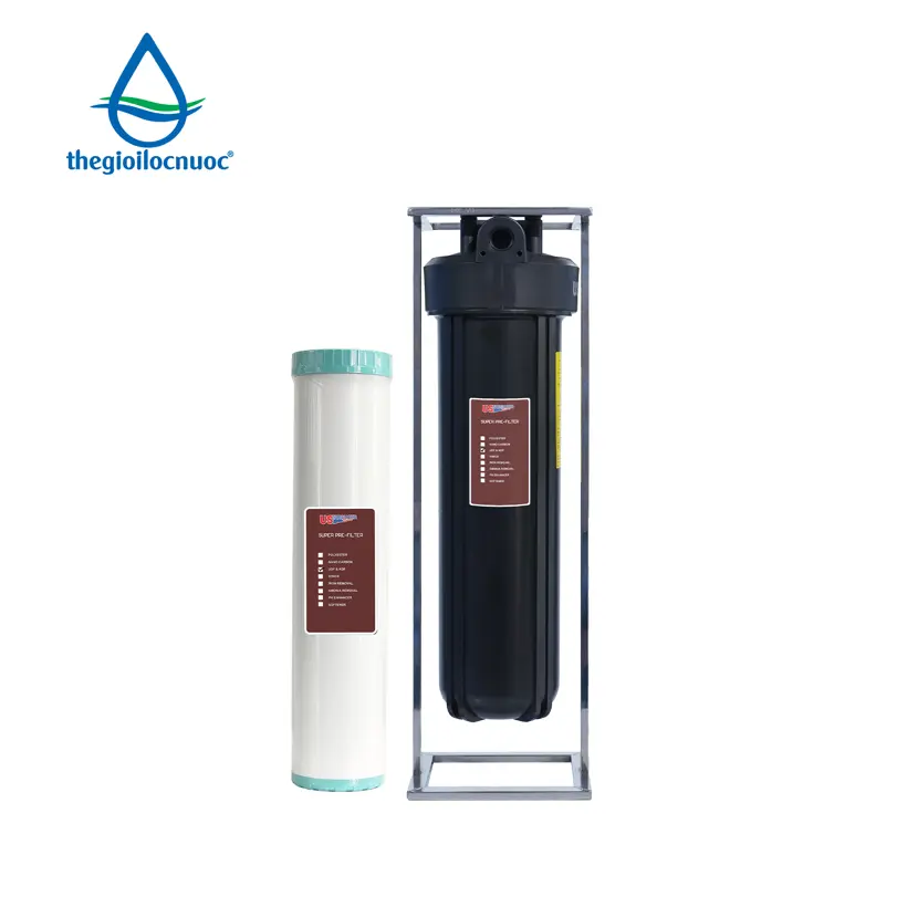 Bộ lọc xử lý kim loại nặng USTopwater 20 inches béo, model KDF-45-AS